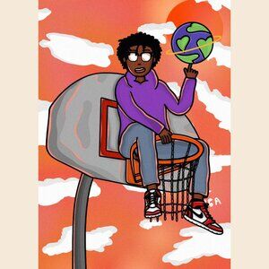 Lil Tecca Shooting Hoops Poster_166